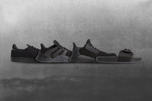 Adidas Originals x Pharrell Williams Chancletas Hu Slide - Core Black