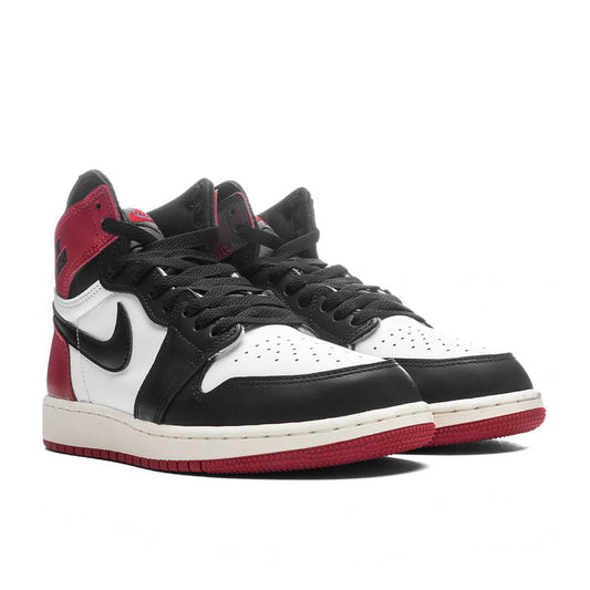 Air Jordan 1 Retro High OG 'Black Toe Reimagined' (GS) - White/Black/Varsity Red/Sail
