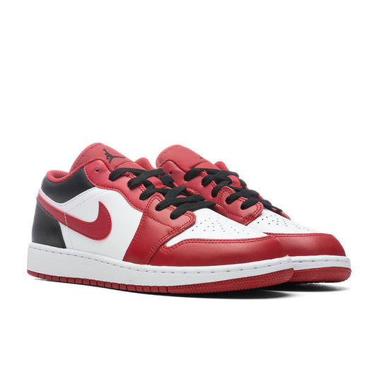 Air Jordan 1 Low (GS) - White/Gym Red/Black