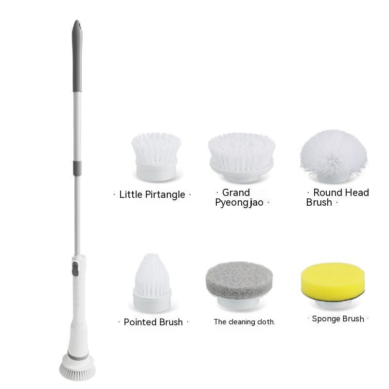 Homarae Electric Scrubber Brush – Long Handle Telescopic Cleaning Brush for Walls, Bathroom & Floor