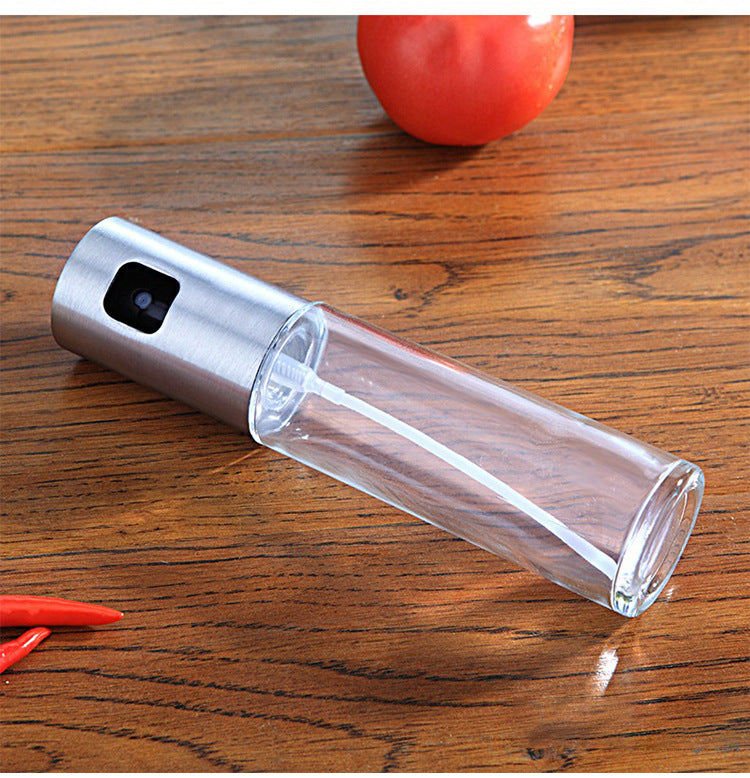 BBQ Oil Sprayer Bottle – Glass Oil & Vinegar Pump Spray for Air Fryer, Cooking & Grilling (100ml)