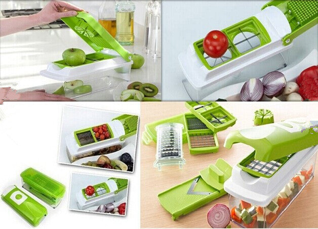 12-in-1 Vegetable Chopper & Slicer – Multifunction Food Dicer for Onion, Garlic, Veggies & Meal Prep