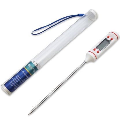 Homarae Digital Meat Thermometer – Instant Read Food Thermometer for BBQ, Cooking & Baking