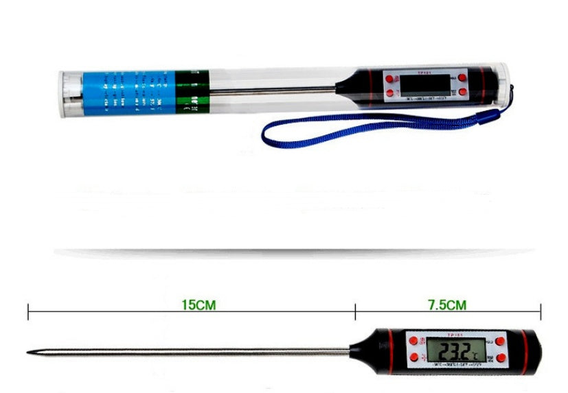 Homarae Digital Meat Thermometer – Instant Read Food Thermometer for BBQ, Cooking & Baking