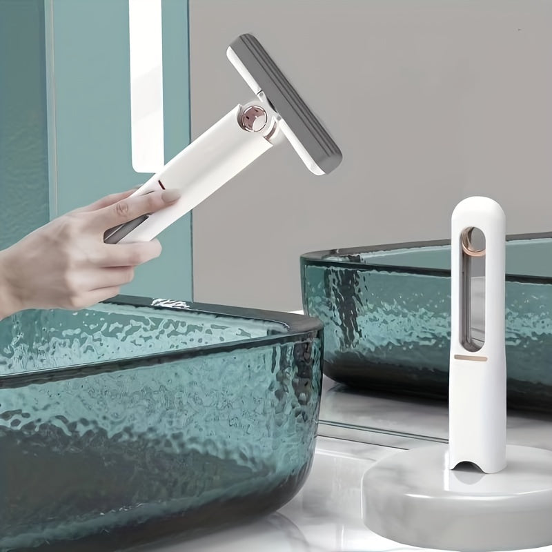 Portable Mini Mop – Self-Squeeze Hand-Free Cleaning Mop for Bathroom, Kitchen, Glass & Car