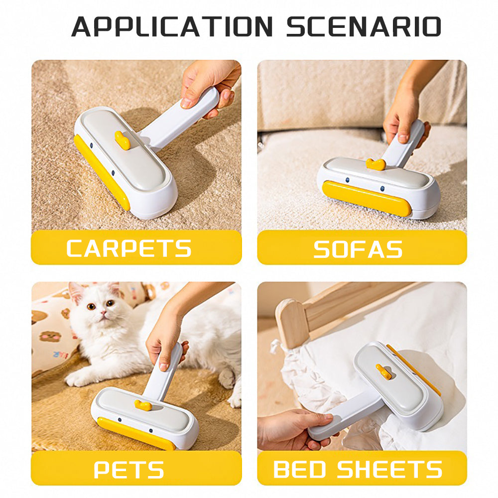 Pet Hair Remover Roller – Reusable Lint Brush for Couch, Clothes, Car & Bedding | Portable Fur Cleaner Tool