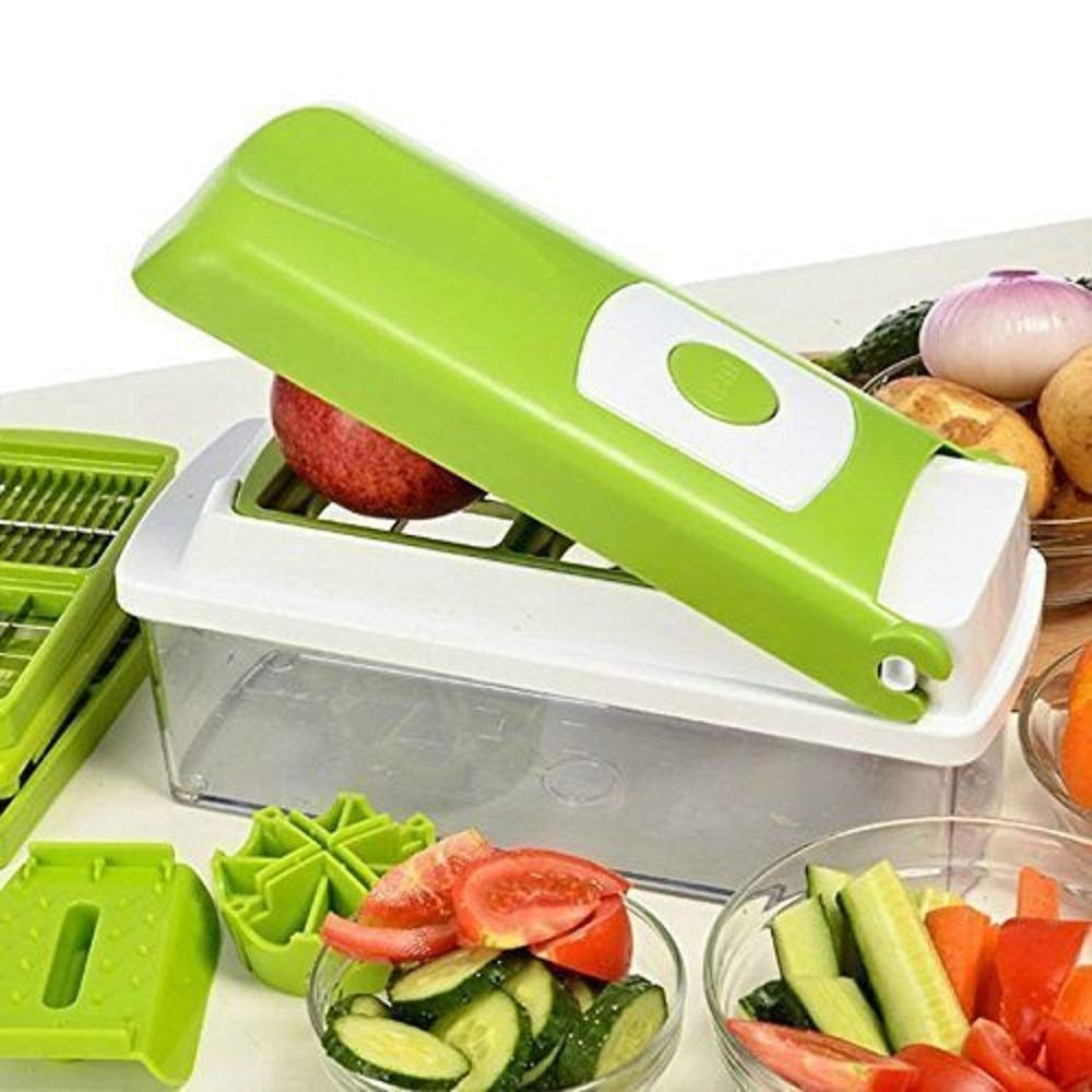 12-in-1 Vegetable Chopper & Slicer – Multifunction Food Dicer for Onion, Garlic, Veggies & Meal Prep