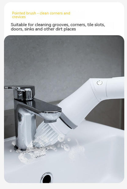 Homarae Electric Scrubber Brush – Long Handle Telescopic Cleaning Brush for Walls, Bathroom & Floor