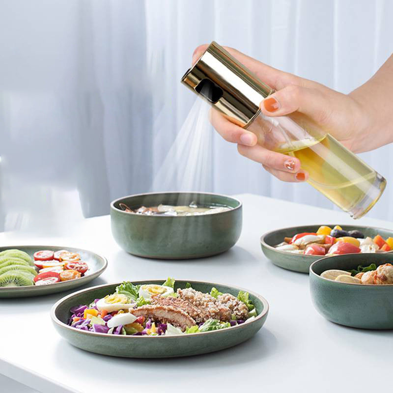 BBQ Oil Sprayer Bottle – Glass Oil & Vinegar Pump Spray for Air Fryer, Cooking & Grilling (100ml)