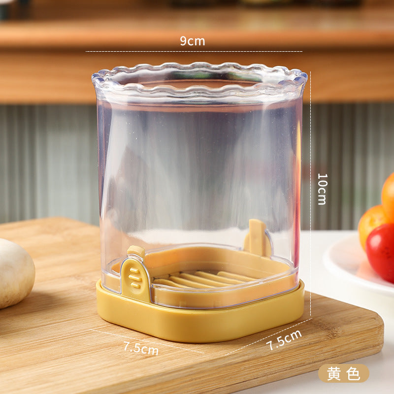 Fruit Slicer Cup – Stainless Steel Strawberry, Banana, Kiwi & Egg Cutter Kitchen Tool