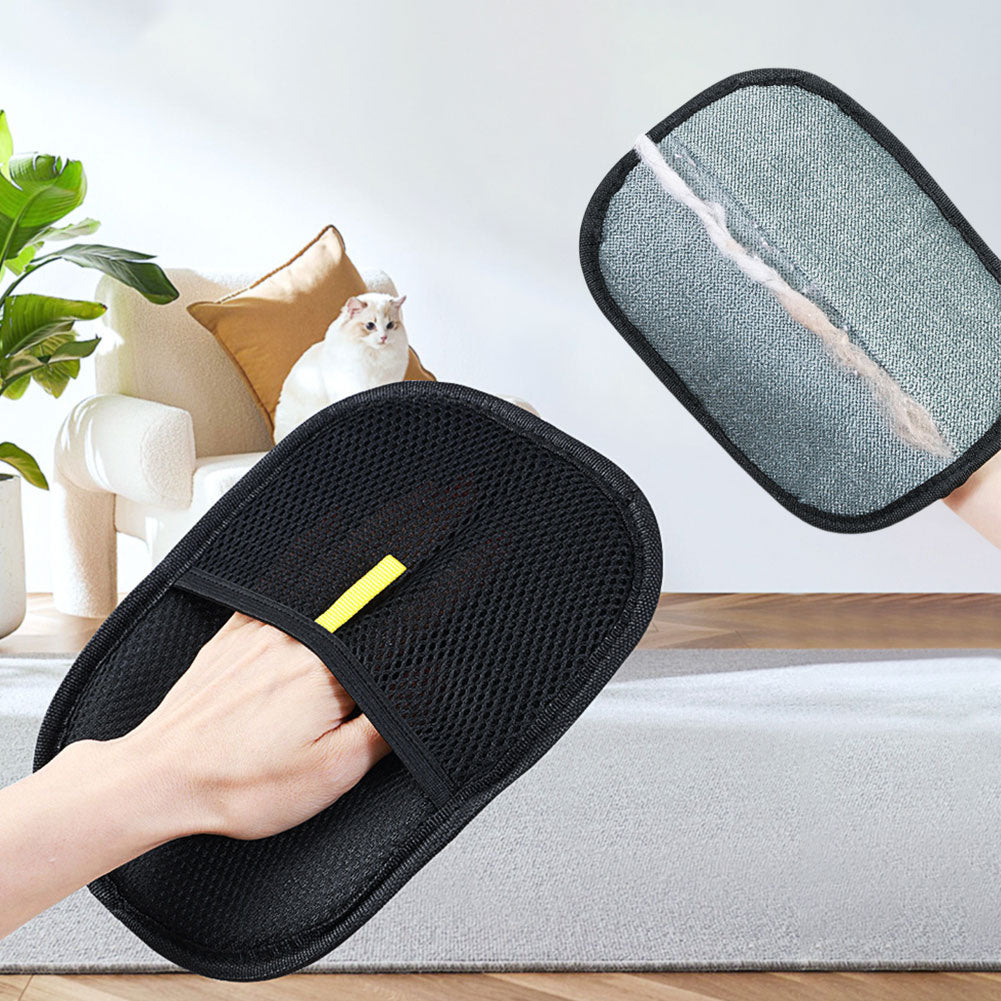 Pet Hair Remover Gloves – Deshedding Grooming Mitt for Dogs & Cats | Gentle Hair Removal & Massage Brush