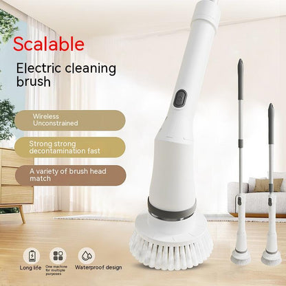 Homarae Electric Scrubber Brush – Long Handle Telescopic Cleaning Brush for Walls, Bathroom & Floor