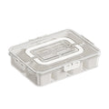 8-Compartment Divided Serving Tray with Lid – Snack Box & Fridge Organizer for Fruits, Veggies & Food Storage