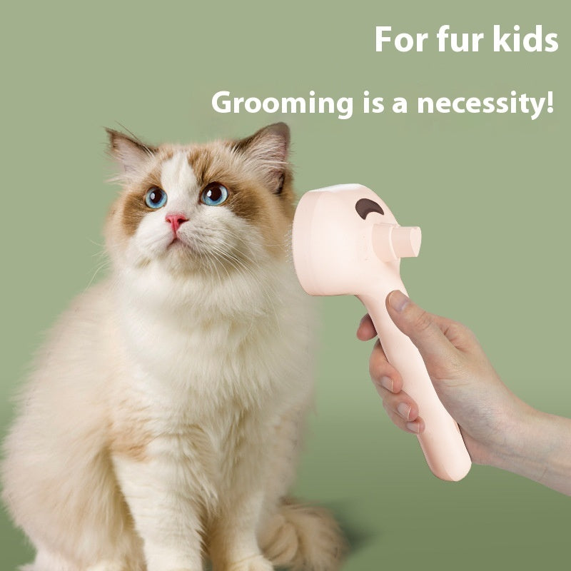 Pet Spray Grooming Comb – Hair Removal & Dematting Brush with Water Mist for Dogs & Cats
