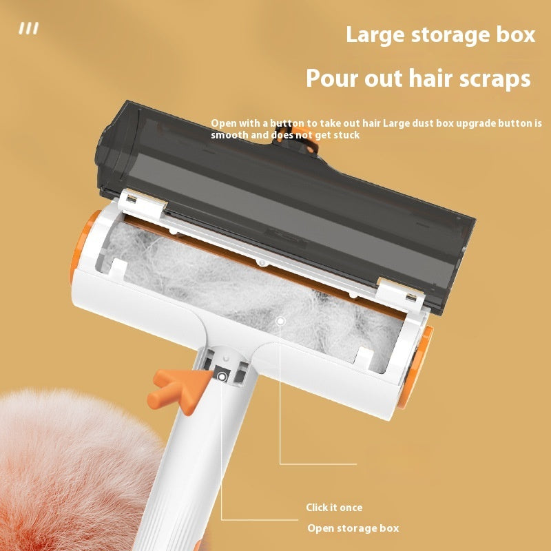 Pet Hair Remover Roller - Reusable Lint Brush for Clothes, Furniture, Couch & Car (2-in-1 Portable Cleaner)