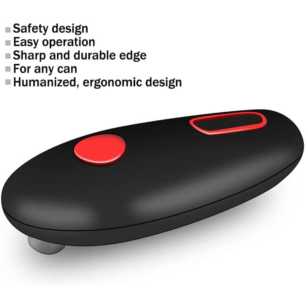 Electric Can Opener – One Touch Automatic Hands-Free Can & Jar Opener (Portable Kitchen Tool)