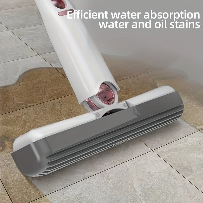 Portable Mini Mop – Self-Squeeze Hand-Free Cleaning Mop for Bathroom, Kitchen, Glass & Car