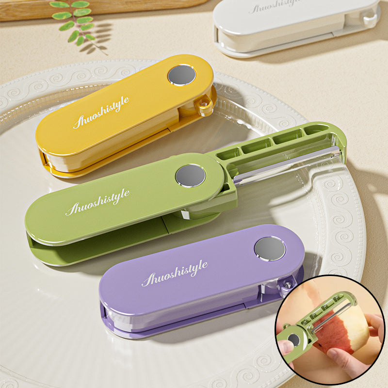 Foldable Vegetable Peeler – Stainless Steel Fruit & Potato Peeler (Portable Kitchen Tool)