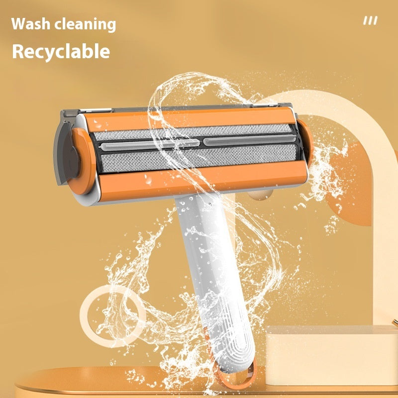Pet Hair Remover Roller - Reusable Lint Brush for Clothes, Furniture, Couch & Car (2-in-1 Portable Cleaner)