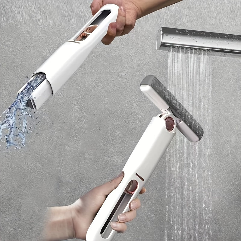 Portable Mini Mop – Self-Squeeze Hand-Free Cleaning Mop for Bathroom, Kitchen, Glass & Car