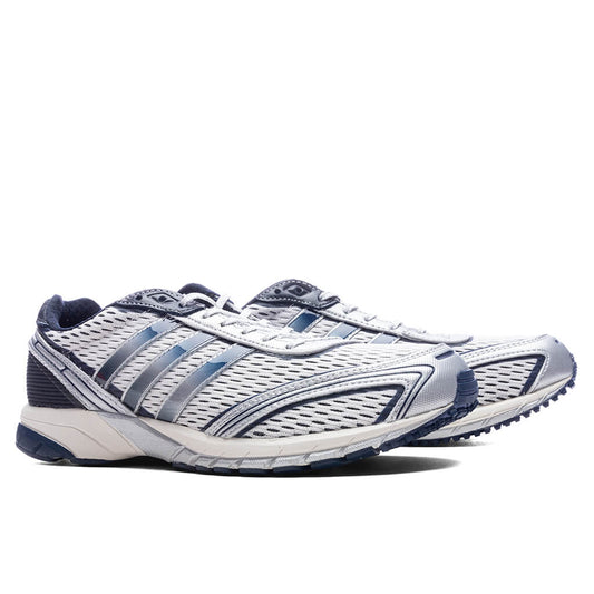Adidas x Sporty & Rich Women's Adizero Adios - Cloud White/Collegiate Navy/Cloud White
