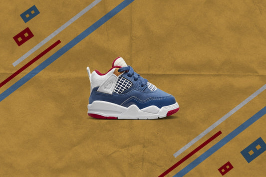 Air Jordan 4 Retro (TD) Messy Room - French Blue/White