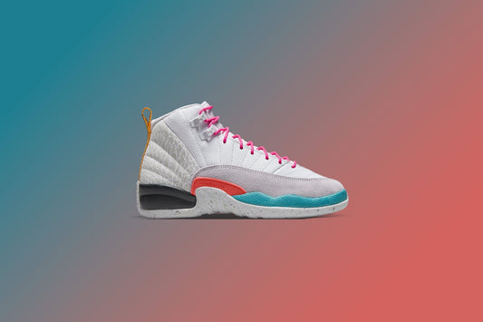 Air Jordan 12 Retro (GS) - White/Vapor Green/Photon Dust