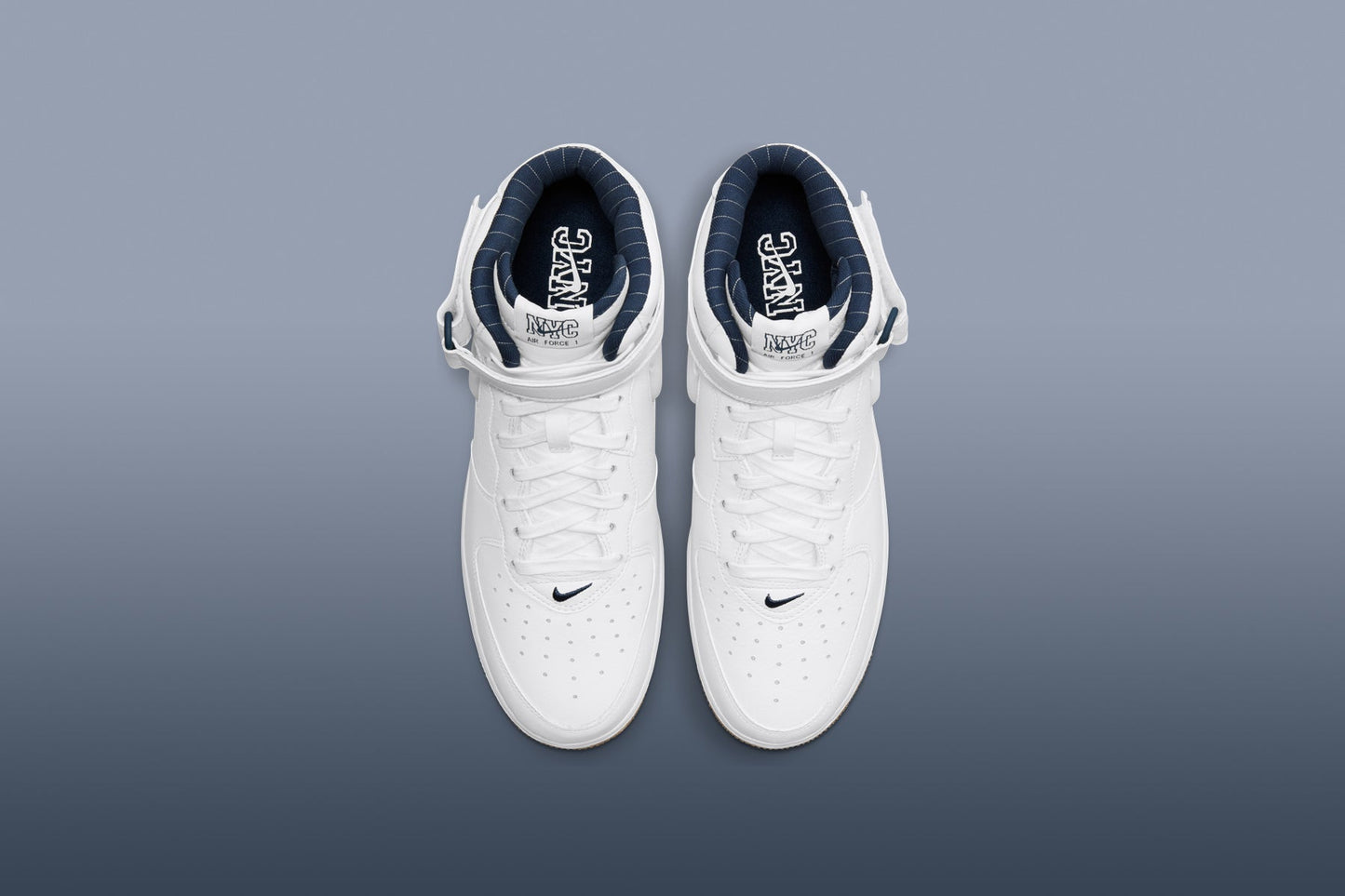Air Force 1 Mid Jewel 'NYC'- White/Midnight Navy