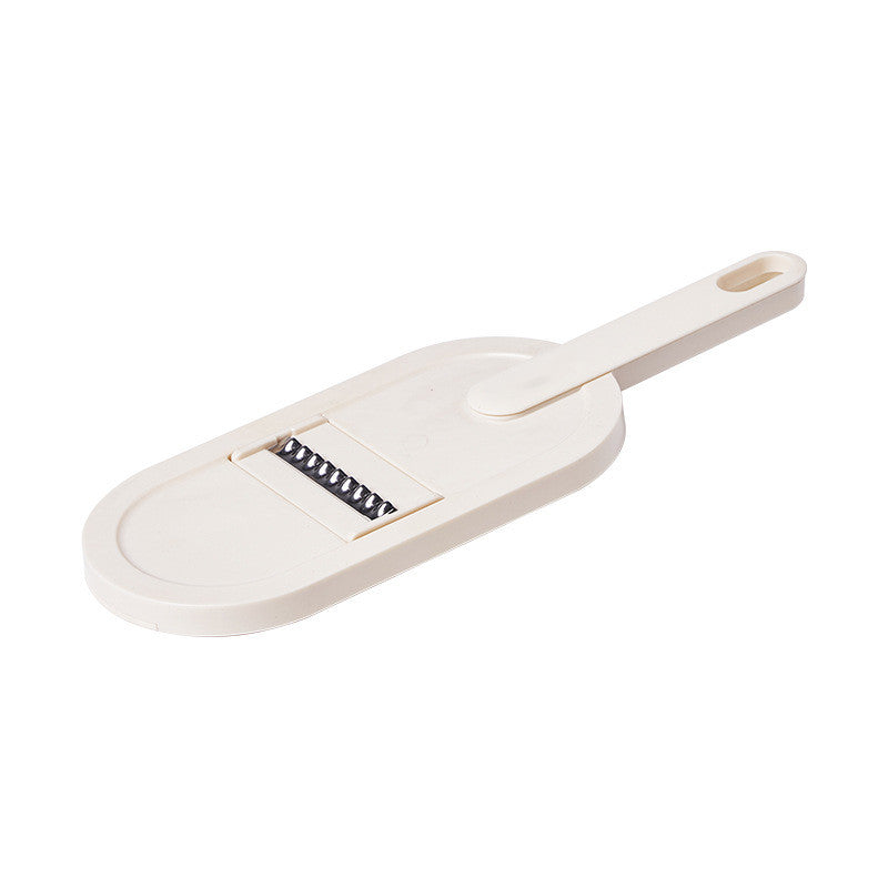 Multifunction Vegetable Chopper with Container – 3-Blade Slicer & Dicer Kitchen Tool with Basket & Cleaning Brush