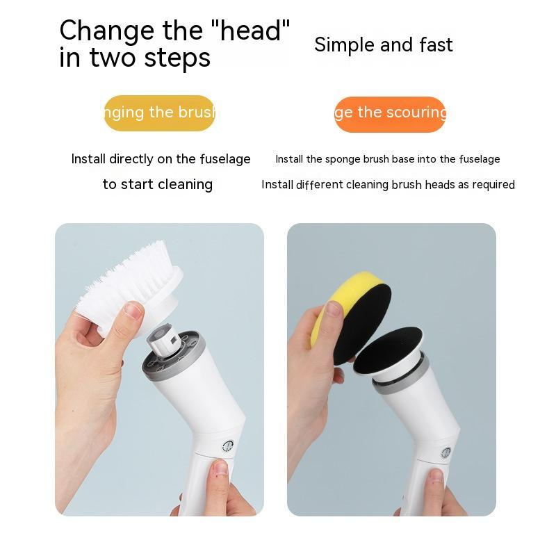 Homarae Electric Scrubber Brush – Long Handle Telescopic Cleaning Brush for Walls, Bathroom & Floor
