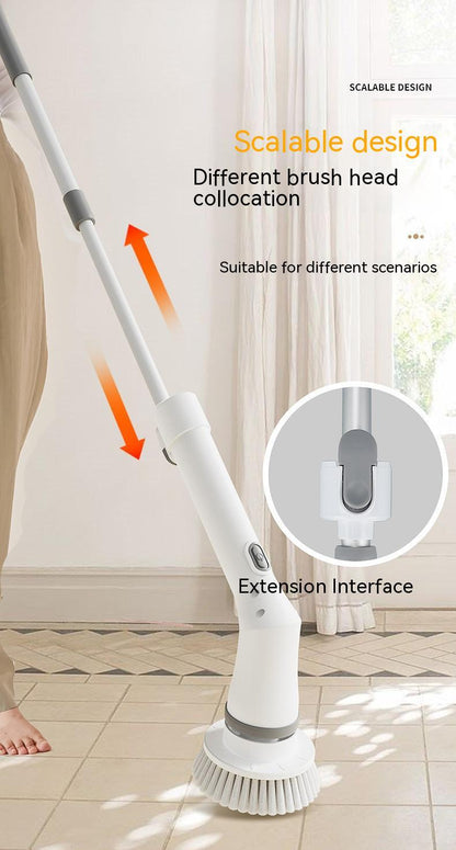 Homarae Electric Scrubber Brush – Long Handle Telescopic Cleaning Brush for Walls, Bathroom & Floor