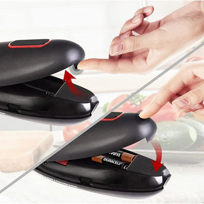 Homarae Electric Can Opener – One Touch Automatic Hands-Free Opener for Kitchen