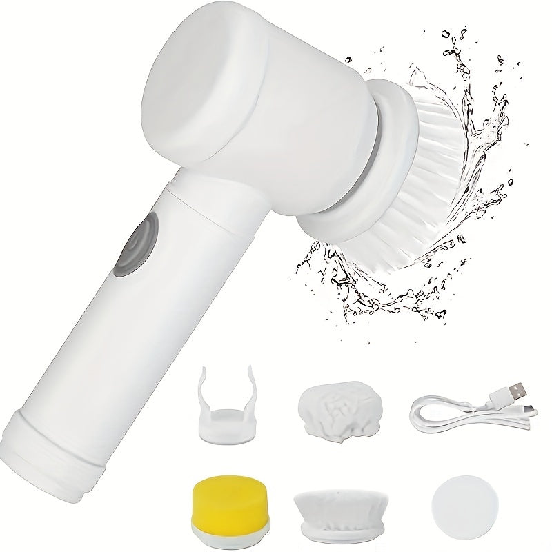 Electric Spin Cleaning Brush – USB Rechargeable Handheld Power Scrubber for Bathroom & Kitchen