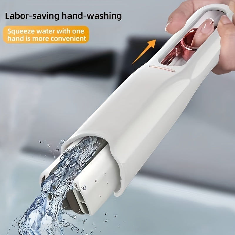 Portable Mini Mop – Self-Squeeze Hand-Free Cleaning Mop for Bathroom, Kitchen, Glass & Car
