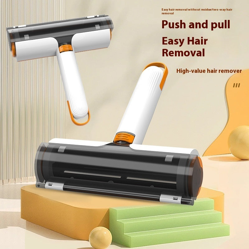 Pet Hair Remover Roller - Reusable Lint Brush for Clothes, Furniture, Couch & Car (2-in-1 Portable Cleaner)