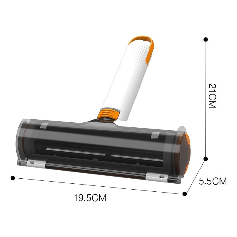 Pet Hair Remover Roller - Reusable Lint Brush for Clothes, Furniture, Couch & Car (2-in-1 Portable Cleaner)