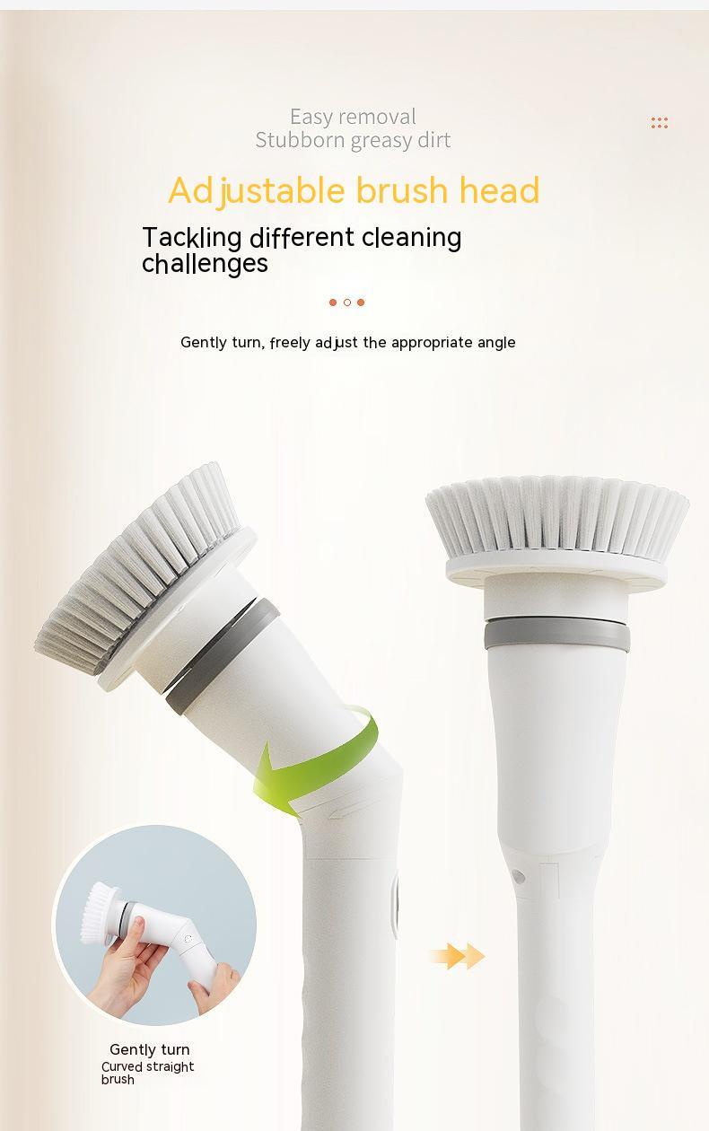 Homarae Electric Scrubber Brush – Long Handle Telescopic Cleaning Brush for Walls, Bathroom & Floor