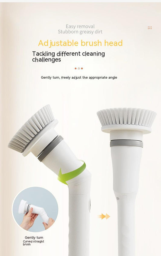 Homarae Electric Scrubber Brush – Long Handle Telescopic Cleaning Brush for Walls, Bathroom & Floor