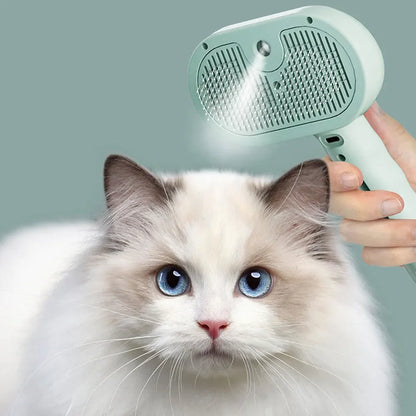 Homarae Pet Spray Grooming Comb – Dematting Brush with Water Mist Sprayer for Dogs & Cats